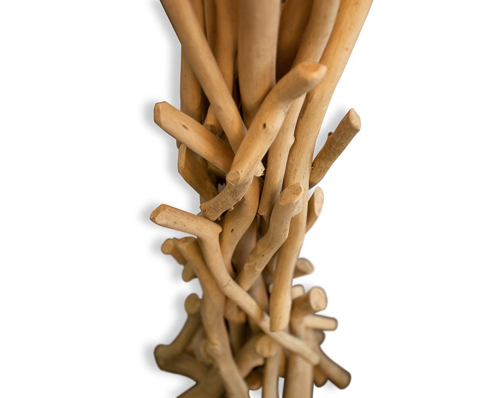Lampe Stehlampe 155cm Holz Holzlampe Unikat natur Treibholz Leuchte