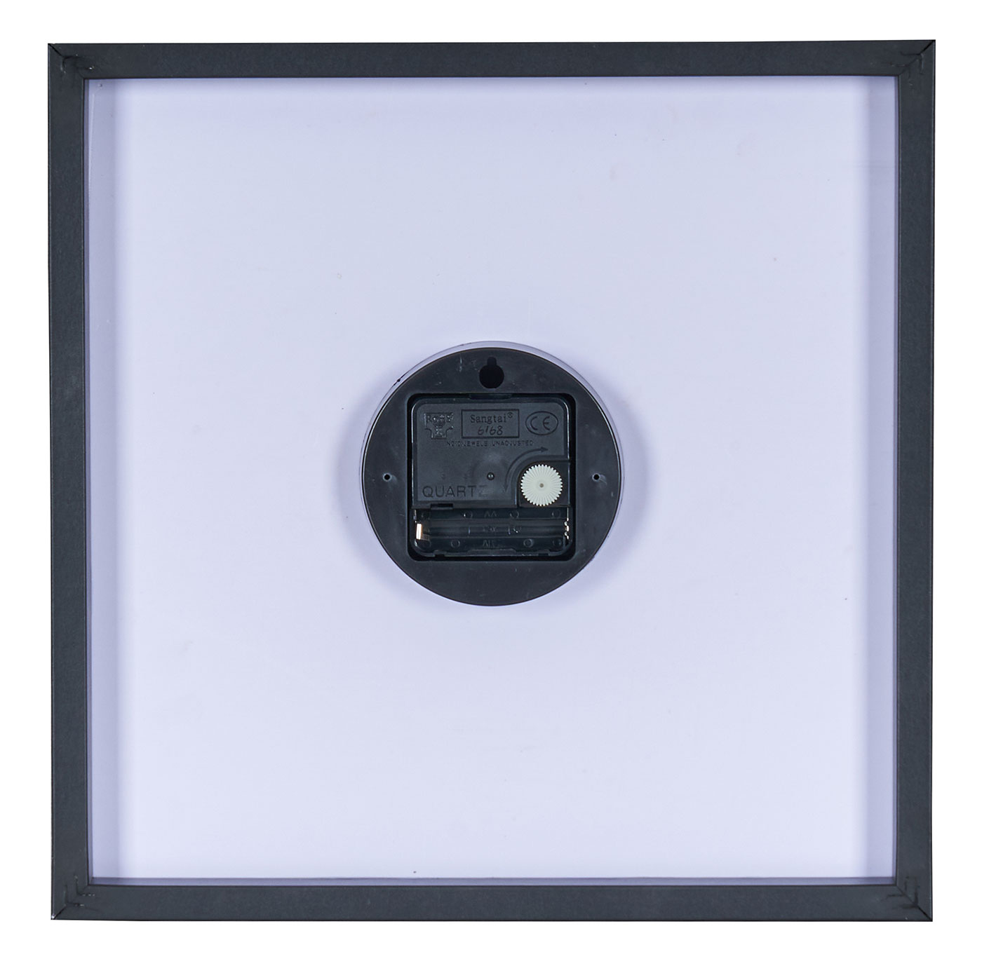 Wanduhr 30x30cm Uhr PVC Rahmen Schwarz Küche Chili Peperoni Wandbild Wanddeko
