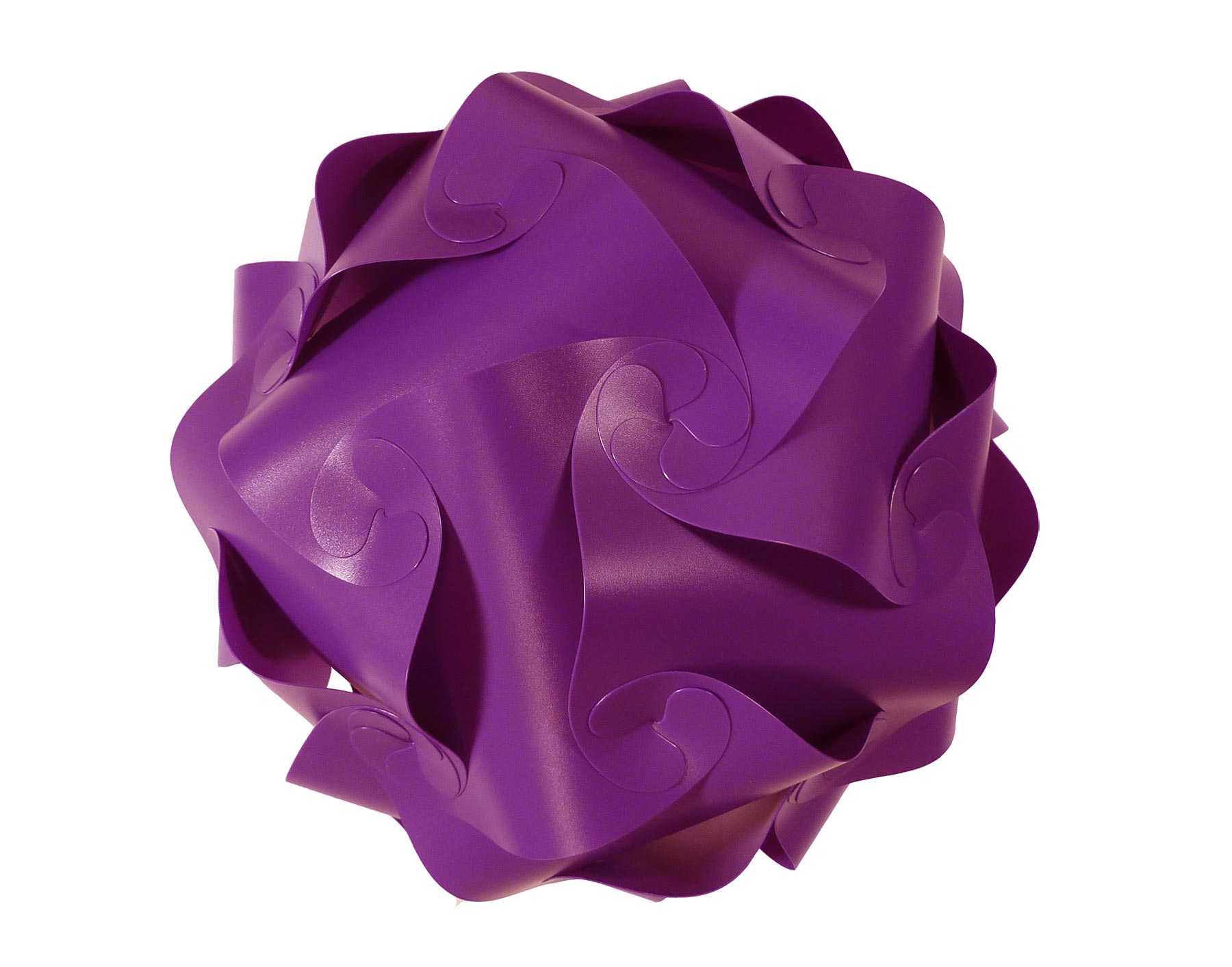 IQ Puzzle Lampe violett XL Retro Designer Hängelampe Deckenleuchte