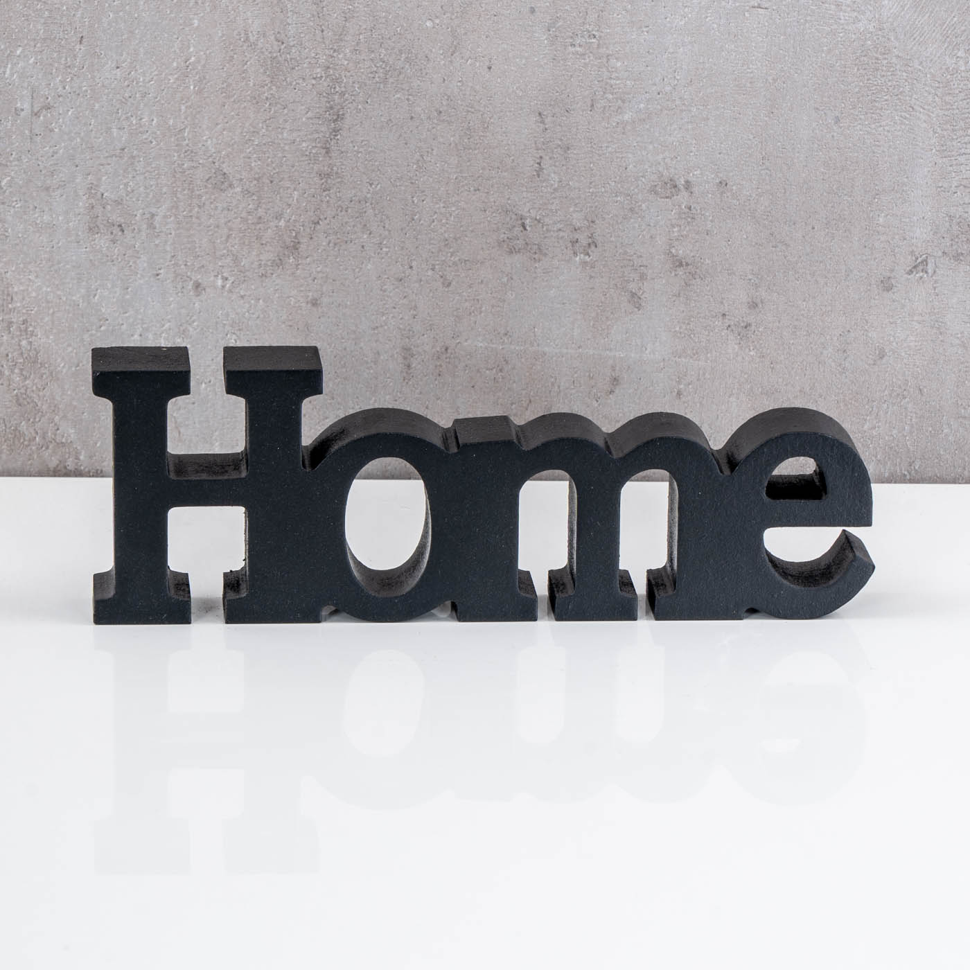 Love Home Relax Schriftzug Schwarz MDF Holz Deko Aufsteller Tischdeko Wohnkultur