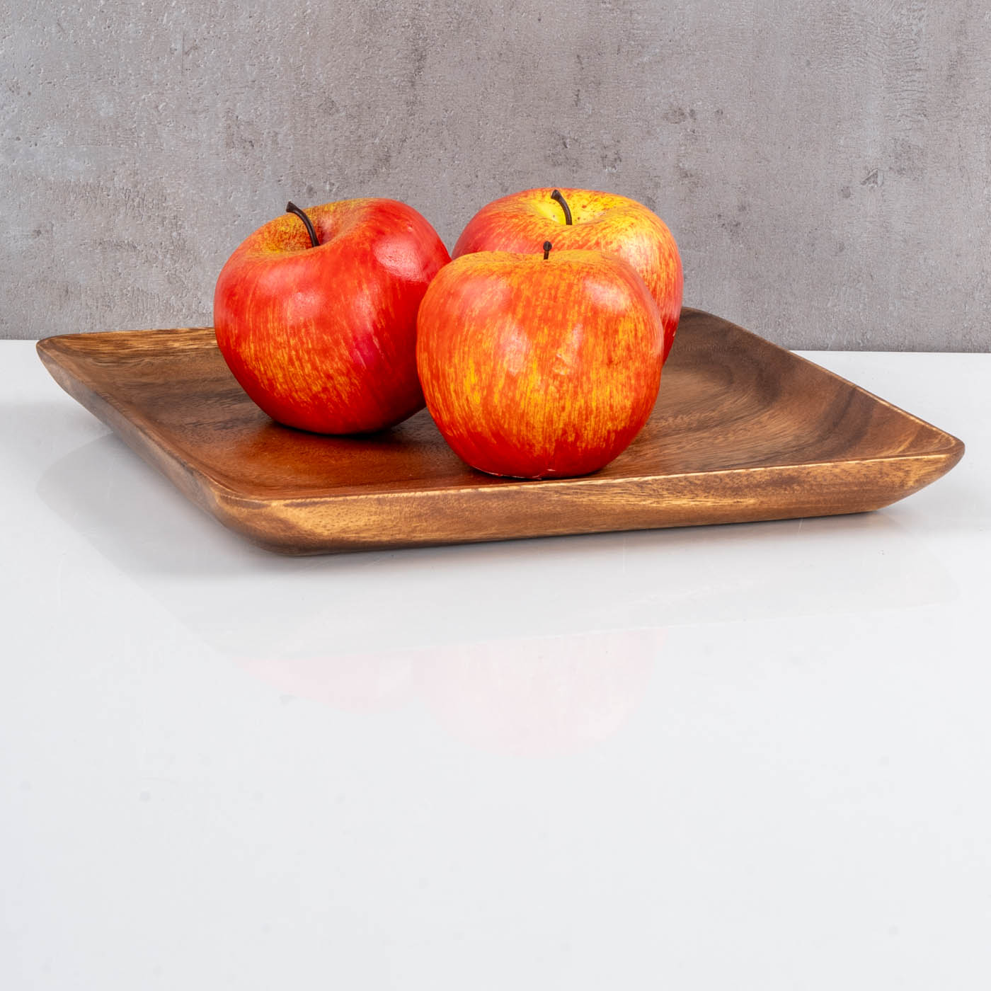 Holzschale Akazie quadratisch 25cm Holz Schale Obstschale Aufbewahrung