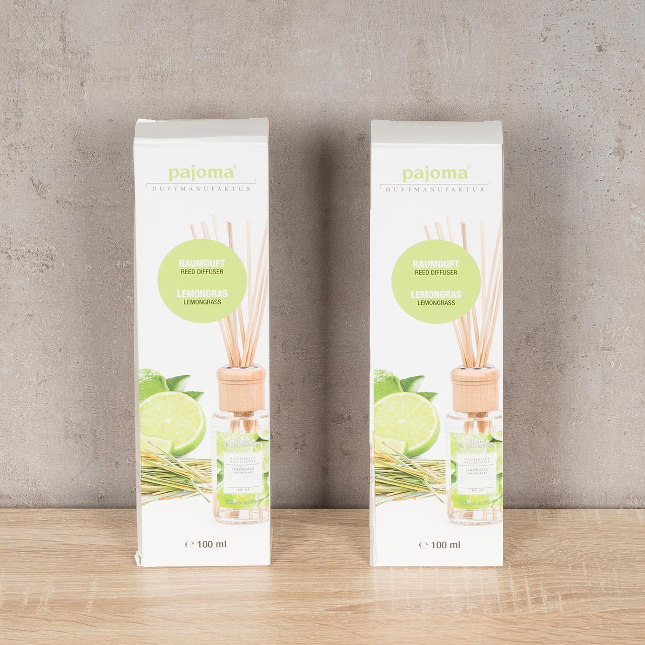 2er Set Raumduft 100ml Lemongras Lufterfrischer Stäbchen Duft