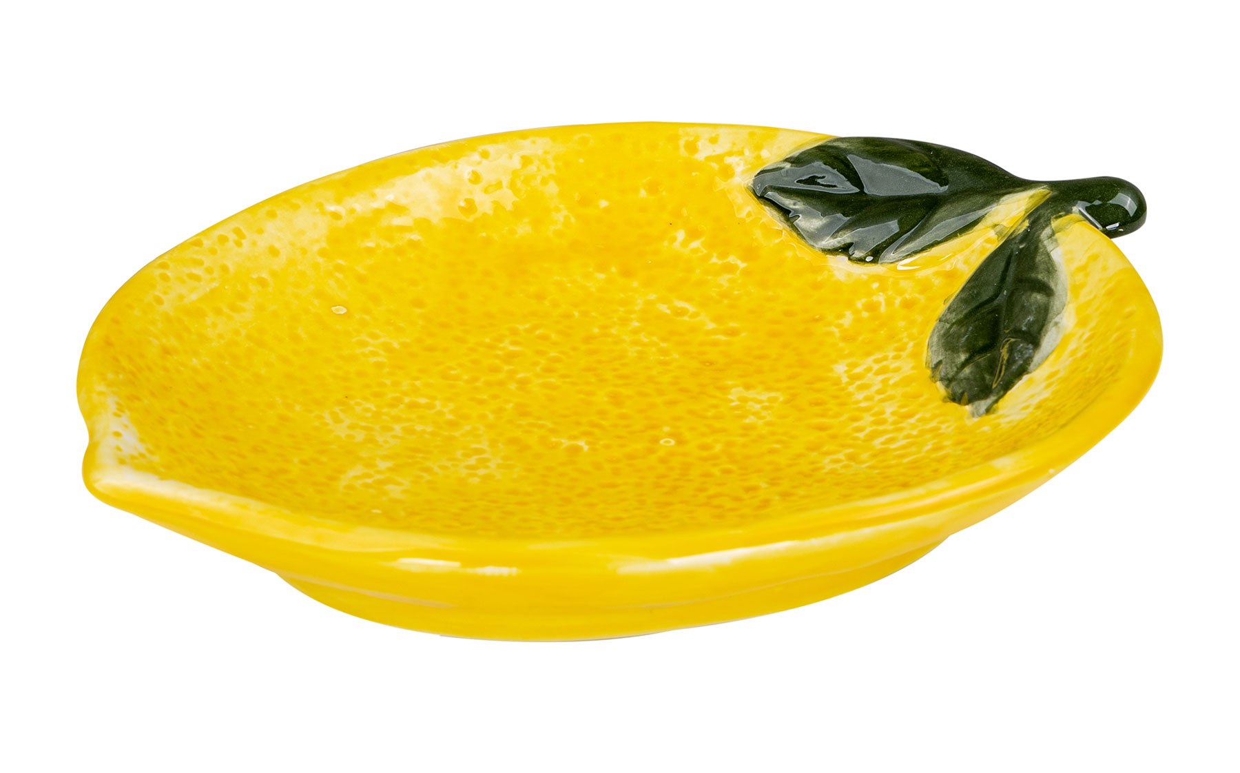 Teller Zitrone Keramik 21cm ZItronenschale Sommer Obst Dekoschale Tischdeko