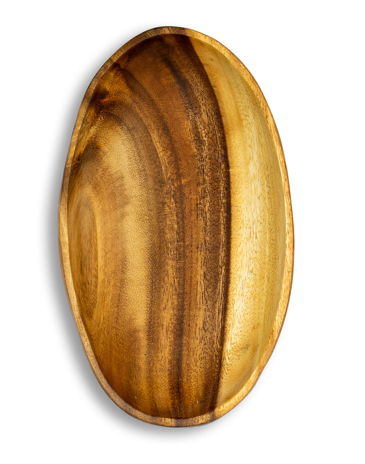Holzschale Schüssel Akazie 25x15cm oval Schale Obstschale Tablett Holz