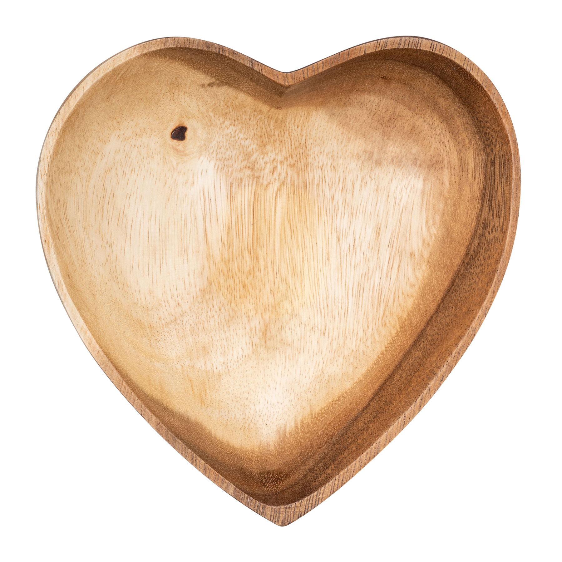 Herz Schale 20x5,5cm Schüssel Akazie Holz Obstschale Obstkorb Brotkorb Design