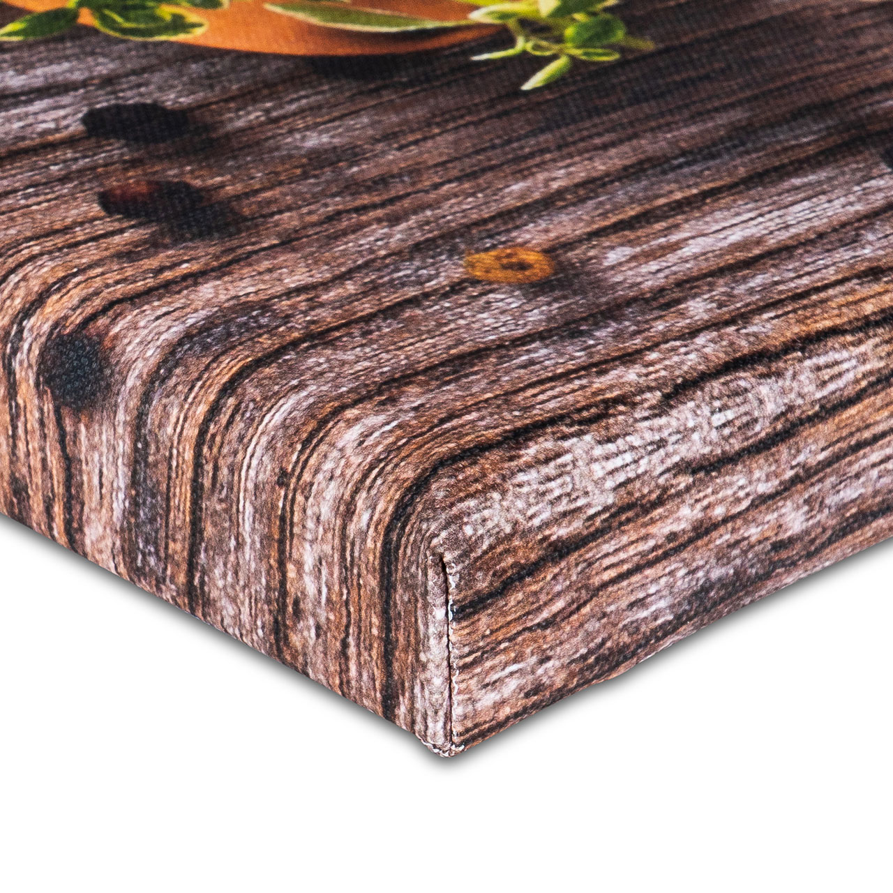 Leinwandbild 80x60cm Wald Natur Lavendel Echtholz Keilrahmen Wanddeko Wandbild