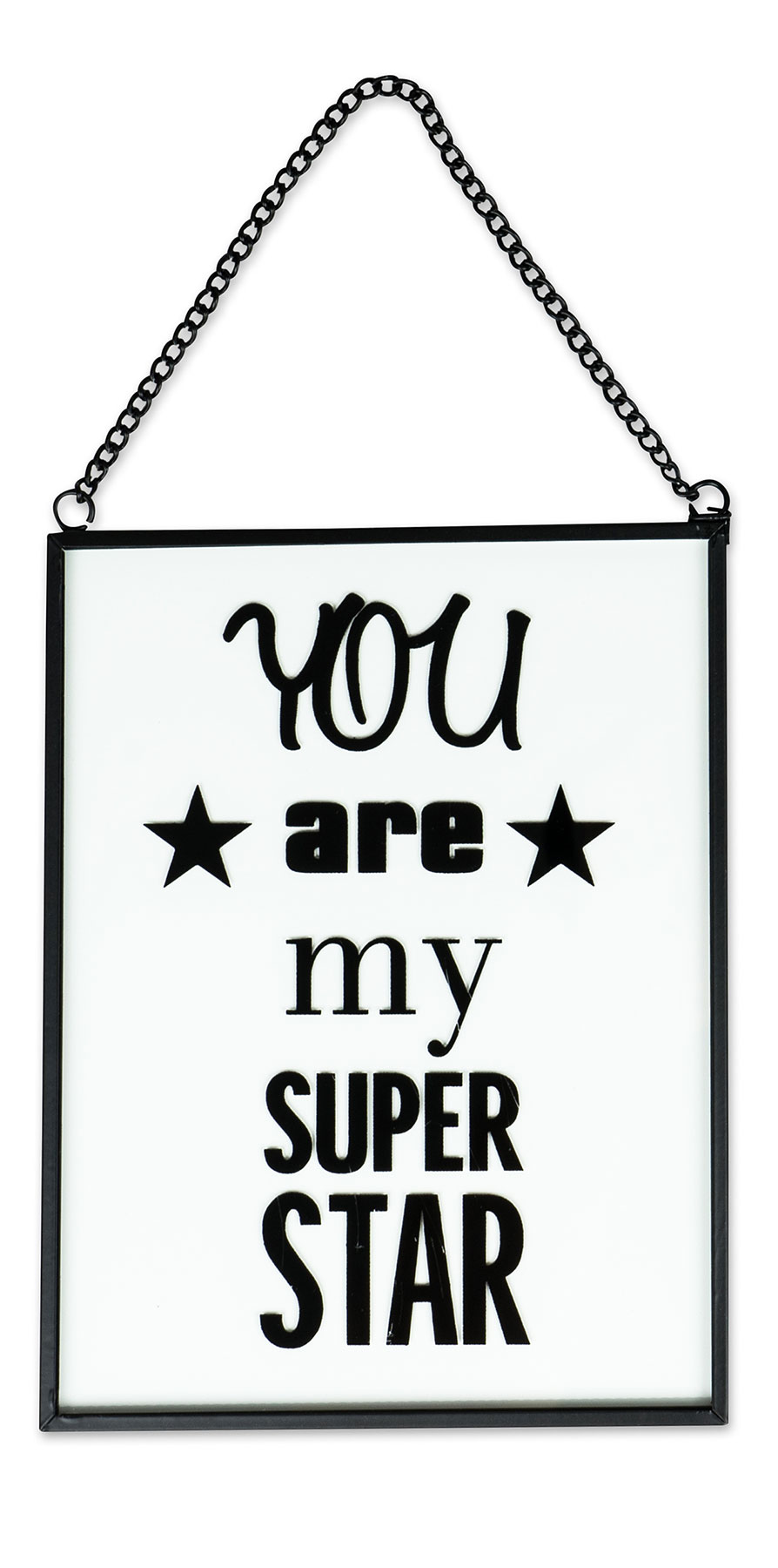 4er Set Glasbild je B x H 13 x 17cm Wandbild Bild Glas Sprüche Wanddeko