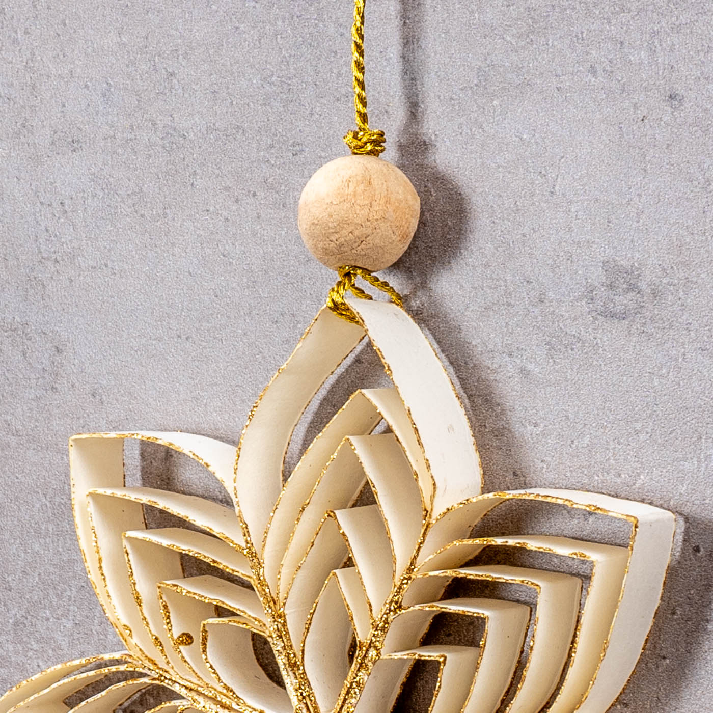 6er Set Weihnachtsstern 10cm Papier Anhänger Rot Grün Weiß Weihnachtsdeko Stern