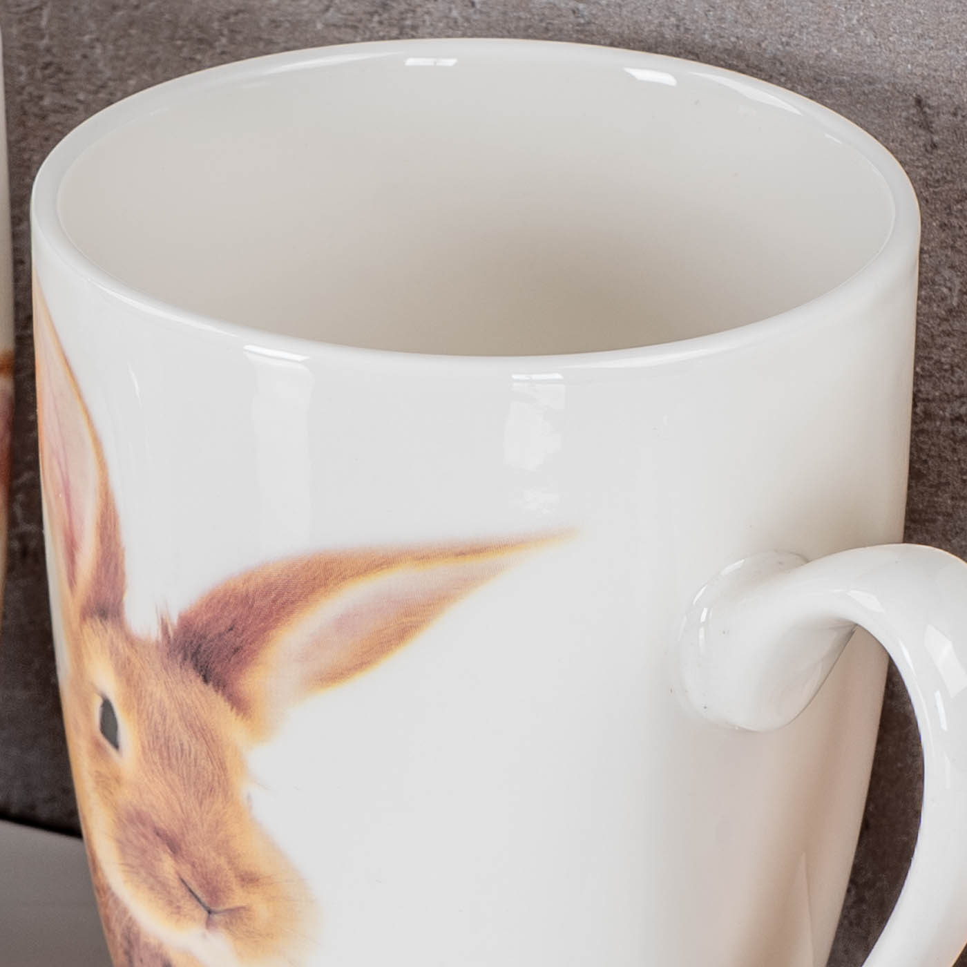 4er Set Kaffeetasse Ostern Hase Porzellan 340ml Kaffeepott Tasse Osterbecher
