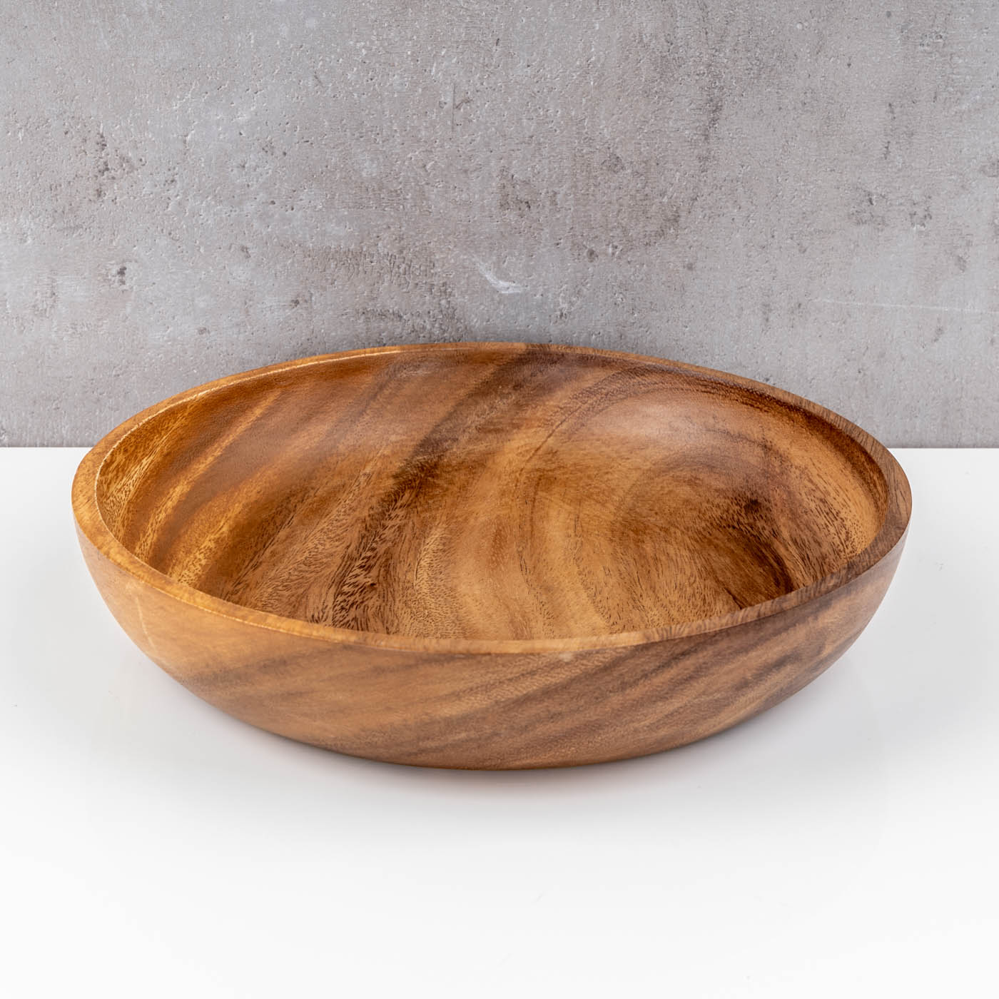 Teller 24cm Rund Akazienholz Suppenteller Obstschale Salatschüssel Holzschale