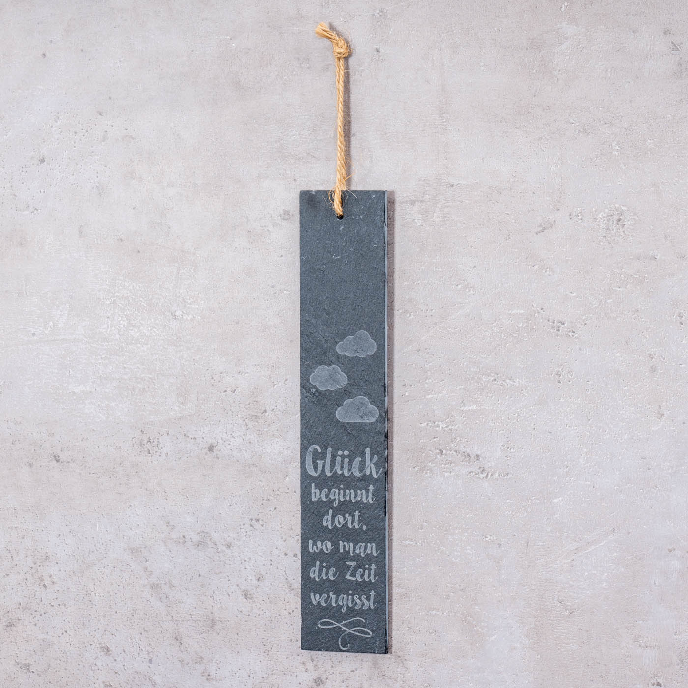 Schiefer Schilder Glück H30cm Sprüche Deko Schild Schiefertafel