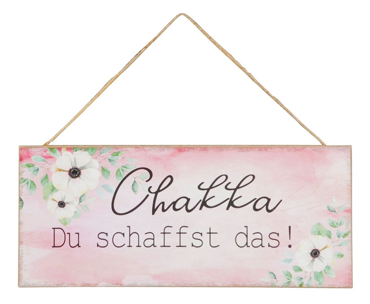 4er Set Schilder 35x15cm Rosa Sprüche Alltagsheldin Holz Wandbild